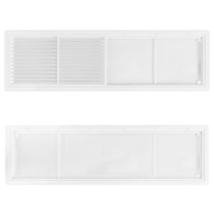 Louvre Vent D/430X110RW Classic 430mm X 110mm with Fly Screen