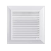 Louvre Vent White Duo Smart 135G 135mm With Fly Mesh