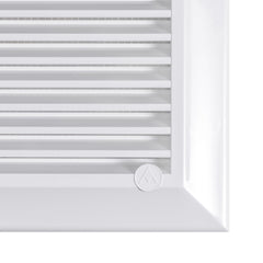 Louvre Vent White Duo Smart 165 With Fly Mesh