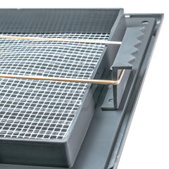 Louvre Vent Graphite Duo Smart 140/210 140mm X 210mm With Fly Mesh