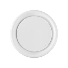 White ABS Extract Ceiling Valve 125mm