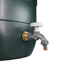 Water Butt Brass Kit 3/4" with Grey Dial Tap and Drill Bit
