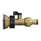Water Butt Brass Kit 3/4" with Brass Valve + Quick Connect