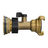 Water Butt Brass Kit 3/4" with Brass Valve + Geka