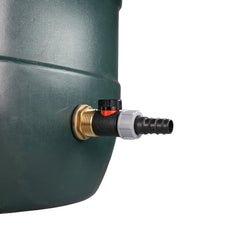 Water Butt Brass Kit 1" with In-Line Valve + 20mm Barb
