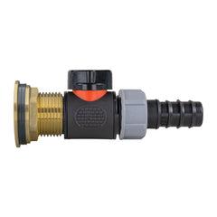 Water Butt Brass Kit 1" with In-Line Valve + 20mm Barb