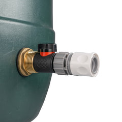 Water Butt Brass Kit 1" with In-Line Valve + Female Quick Connector WL
