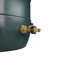 Water Butt Brass Kit 1" with Brass Valve + Quick Connect