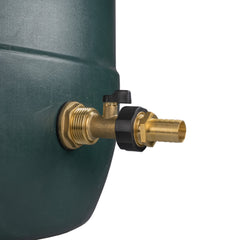 Water Butt Brass Kit 1" with Brass Valve + 19mm Barb
