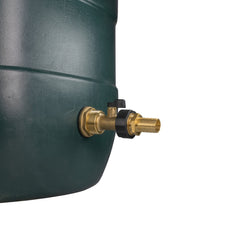 Water Butt Brass Kit 1" with Brass Valve + 19mm Barb