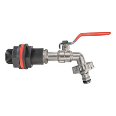 Water Butt Kit 3/4" with Quick Connect Lever Tap
