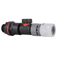 Water Butt Kit 3/4" with In-Line Valve + Female Quick Connector WL and Drill Bit