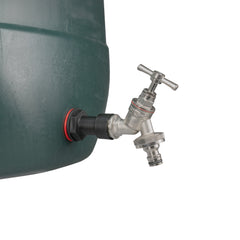 Water Butt Extension Kit 1/2" with Nickel Plated Quick Connect Tap and Drill Bit