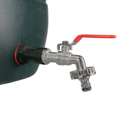 Water Butt Extension Kit 3/4" with Quick Connect Lever Tap and Drill Bit