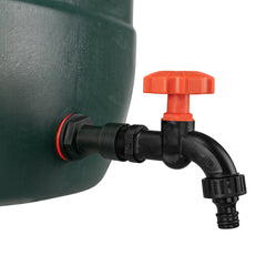 Water Butt Extension Kit 3/4" with Black Dial Tap and Drill Bit