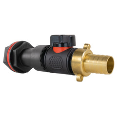 Water Butt Extension Kit 3/4" with In-Line Valve + Brass 3/4" Barb and Drill Bit