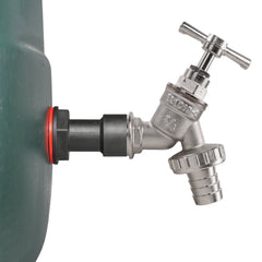Water Butt Extension Kit 3/4" with Nickel Plated Barbed Tap