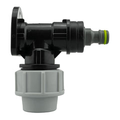 Wall Flange Kit 25mm MDPE + Quick Connector Male