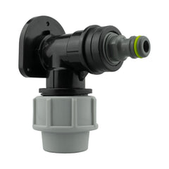 Wall Flange Kit 25mm MDPE + Quick Connector Male