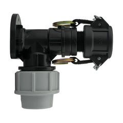 Wall Flange Kit 25mm MDPE + 3/4" Camlock Type B
