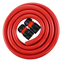 Water Hose Red Set 12.5mm Pipe (Black Connectors)