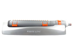 Metal Variable-Width Oscillating Sprinkler White Line