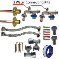 Double Lever Tap FULL Connection Kit x2