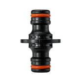 Two Way Connector Male Snap-On Joiner, Orange/Black, Bradas