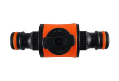 Cost Wise Snap On Male-Male In Line Valve Black/Orange