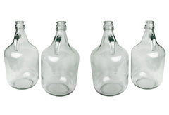 Glass Demijohn 5L 4 Pack Plain