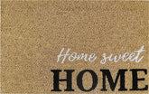 Doormat 60cm x 40cm - 'Home Sweet Home' - Absorbent Coir Mat for Indoor/Outdoor