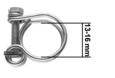 Double Wire Hose Clamp Galvanised 13mm-16mm
