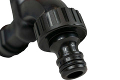 1/2" BSPM Plastic Quick Connect Tap Black/Orange