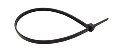 100 Cable Ties (2.5mm x 200mm) Black