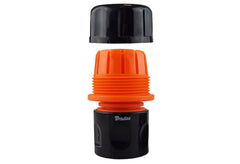 Female Hose Connector Max Flo 1" Hose Black/Orange