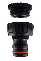 Female Tap Connector 1"-3/4" BSPF Max Flo Black/Orange