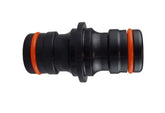 Two Way Connector Male - Max Flo Black/Orange