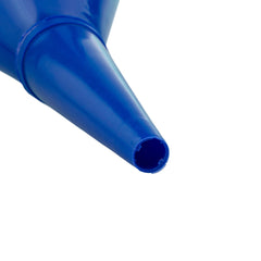 Angled Car Fuel Funnel with Filter, Blue