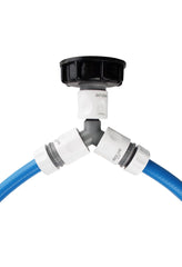 IBC 2” S60X6 Cap with ¾” BSP Threaded Hose Connector, Three Way and Hose Connectors