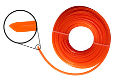 Strimmer Line Orange Square 2.4mm x 15m