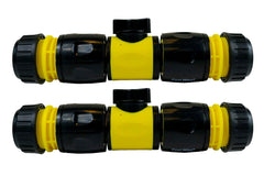 Cost Wise Snap On Male-Male In Line Valve Kit Yellow/Black