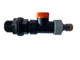 Water Butt Kit 3/4" With Valve and Male Snap On