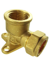 Wall Mount Copper Pipe 15mm 1/2"BSPF