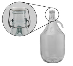 Glass Demijohn 5L 2 Pack Swing Top Cap