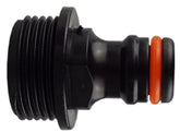 Male Tap Connector 3/4" BSPM Black