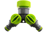Double Tap Connector with Valves Lime