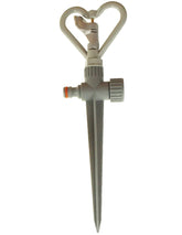 Rotary Butterfly Lawn Sprinkler on Spike De Luxe - White Line