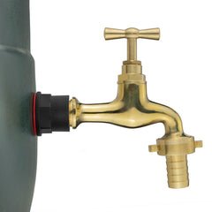 Water Butts Kit 1/2" With Polish Brass Tap 13mm Outlet