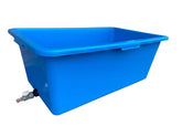 Blue Dog Bath with Drain Valve (WL)
