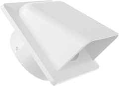 External White Louvre Vent  KRD/100 fi100mm